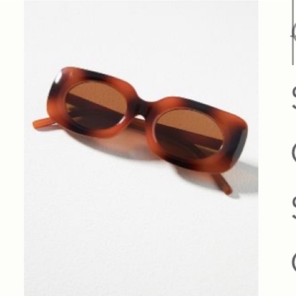 NWT tortoiseshell rectangular sunglasses Anthropologie